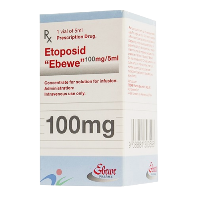 ETOPOSID EBEWE 100 MG / 5 ML ( ETOPOSIDE 20 MG / ML ) CONCENTRATE FOR SOLUTION FOR IV INFUSION 5 ML VIAL